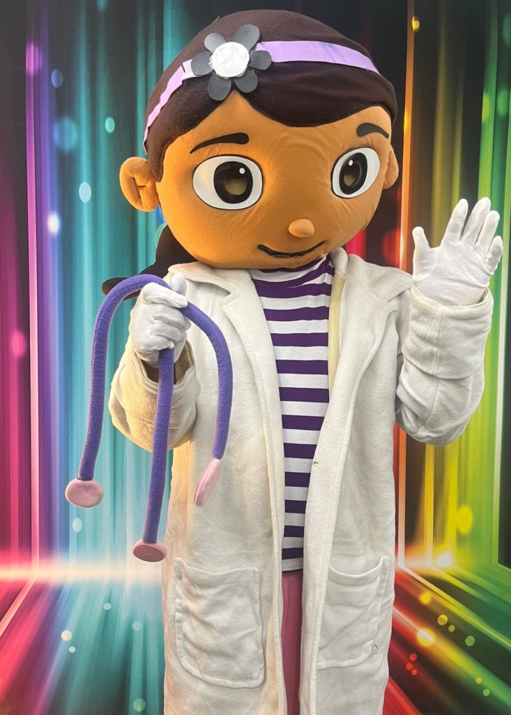 Doc McStuffins – Party Mascot Hire – Hire Look-a-like Mascots for ...